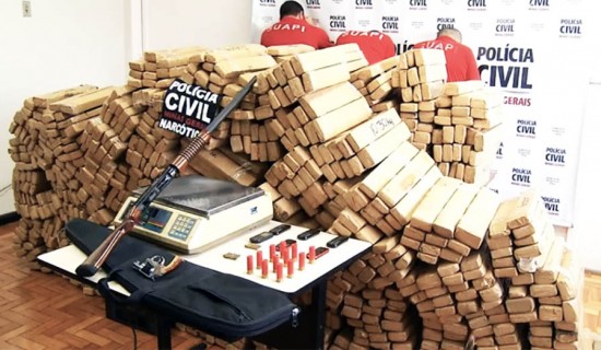 Polícia Civil de Minas Gerais apreende 1 tonelada de maconha